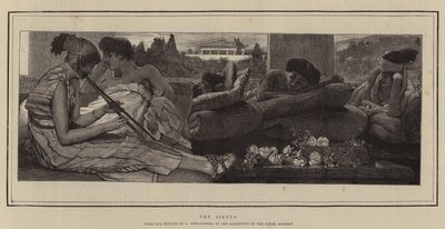 De siësta door Lawrence Alma Tadema